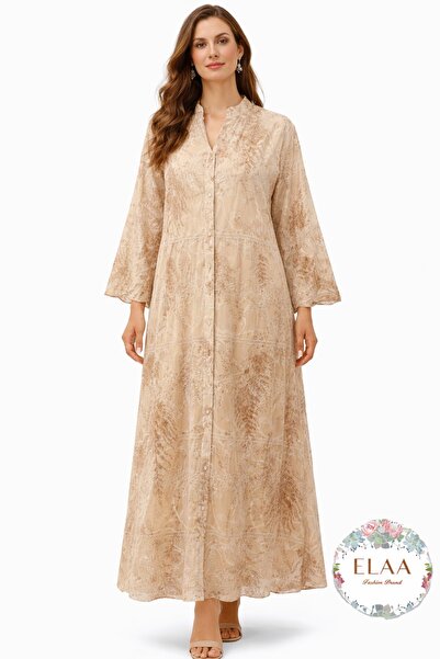 ELLA 2026 Summer Quilted Jalabiya with Hollow Out Design and Soft Colors