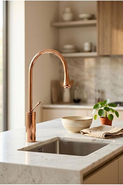 HIERA BUILD Aura Serisi Damla Premium Mutfak Banyo Bataryası Evliye