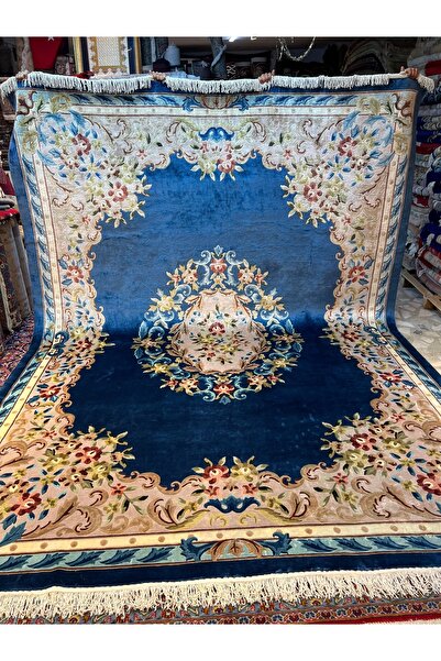 RD RAMAZAN DAĞ EL HALI SANATI El Dokuma Oymalı Çin İpek Halısı Birinci Sınıf ...