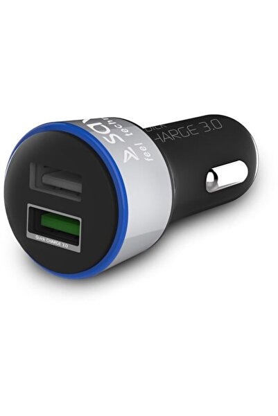 Savio Incarcator Auto Quick Charge SA-06/B 3.0A, 2xUSB