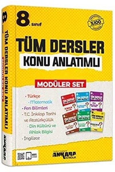 Bi bigelio Ankara 8. Sınıf Tüm Dersler Modüler Konu Anlatımlı Ankara Yayıncılık