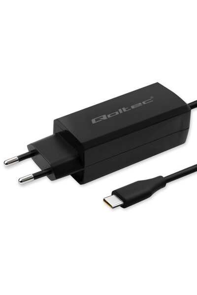 Qoltec 52419 65W GaN Super Fast Charger| 5-20V | 3-3.25A | USB-C 3.1