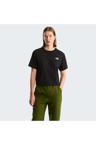 THE NORTH FACE تي شيرت نسائي من Evolution Simple Dome Crop Rlx Ss