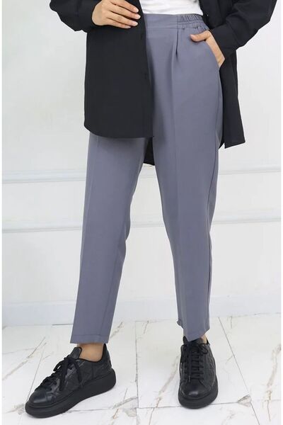 GÖZDE GİYİM Παντελόνι με λάστιχο στη μέση και λάστιχο στο τελείωμα στο ύψος τ...