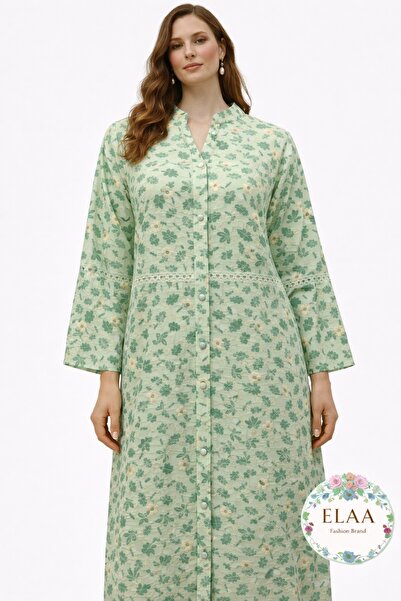 ELLA 2026 Summer Jalabiya with a Unique Feminine Floral Pattern