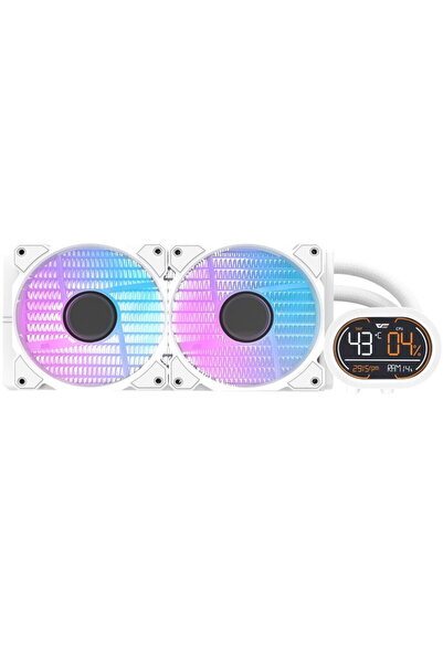 Dark Flash Cooler lichid pentru CPU Darkflash DH240D (alb)