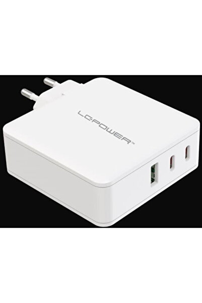 LC POWER LC-Power Încărcător LC-GAN-100, 1xUSB-A, 2xUSB-C, 100W, Alb