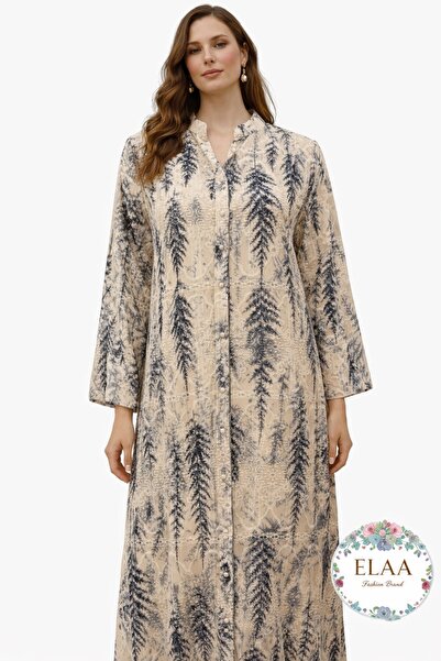 ELLA 2026 Summer Quilted Jalabiya with Hollow Out Design and Soft Colors