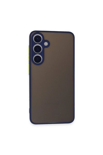 Generic Brand Samsung Galaxy S24 Case Montreal Silicone Cover - Navy Blue