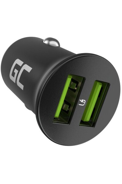 Green Încărcător auto GC PowerRide Nano36 36W 6A 2x USB-A