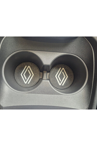 YSN SOUNDS Renault Araç Bardaklık Altlığı , Renault Şişe ve Bardak Altlığı, R...