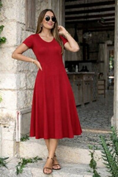 DRESSIFY WOMEN’S FASHION Γυναικείο κοντομάνικο φόρεμα με V λαιμόκοψη και σκίσ...