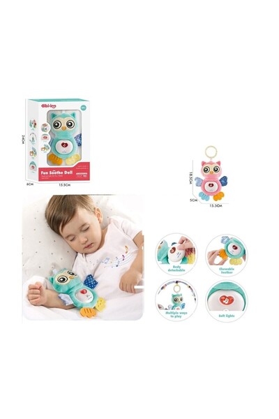 Sende Buldum BIB6008 -Vardem Işıklı Ve Sesli Bebek Baykuşu
