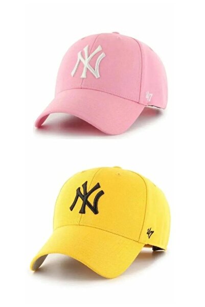 luwian Spor Şapka Unisex 2'li Takım Arkası Ayarlanabilir Pamuklu Şapka Cap