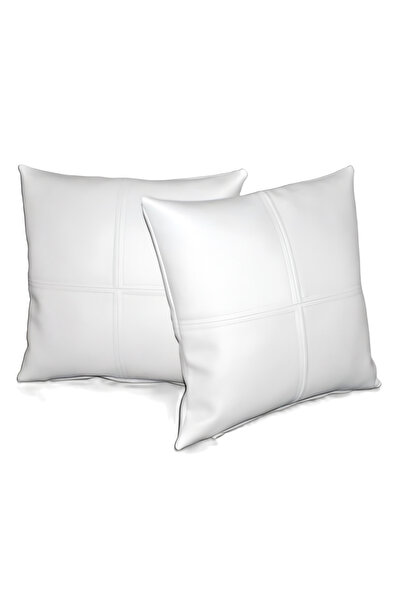 METİNEV Stain-Resistant Elegance: Erasable Modern Faux Leather Throw Pillow