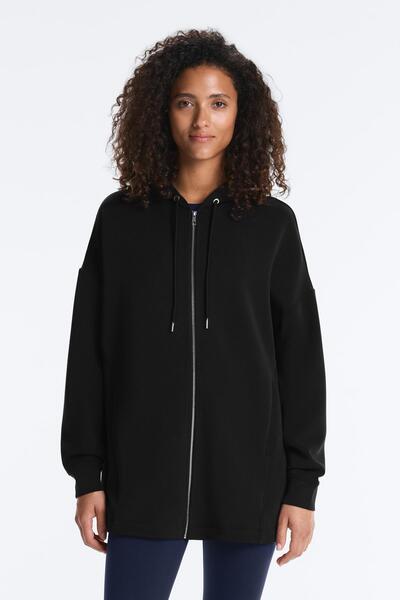 Oysho Yumuşak dokulu uzun modal ceket