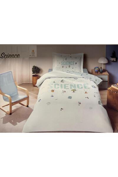 Özdilek Σετ Παπλωματοθήκης Ranforce με Μονό Ελαστικό Σεντόνι Science Mint