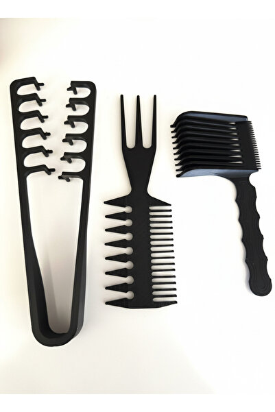 Labari Berber Seti Mucizevi Tarak(quad haircomb), Şekil Tarağı, Kesim Tarağı