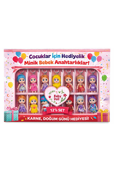 KAR TANESİ 12’li Minik Bebek Anahtarlık Seti Okul Karne Hediyesi Doğum Günü H...