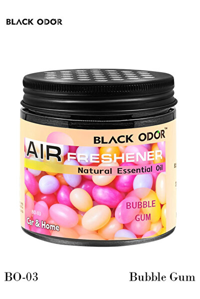 Black Odor معطر هواء للسيارة على شكل جل بنكهة العلكة، زيت عطري طبيعي طويل الأ...