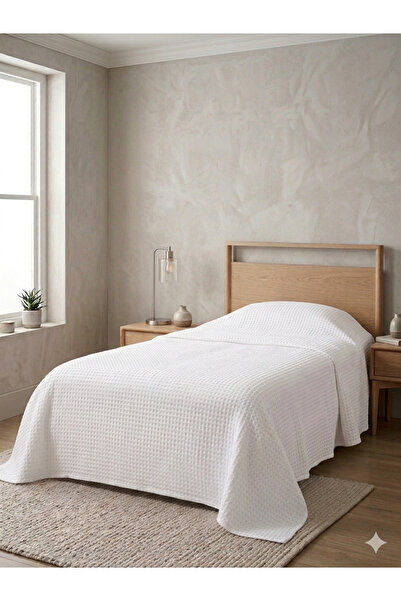 MELONIE Μονόκλινο Premium Κρεβάτι Ξενοδοχείου με Κυψελωτή Υφή και Πισίνα, Λευ...