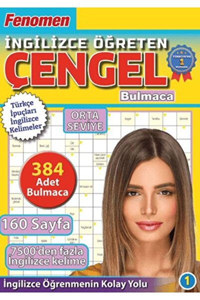 Maxi Yayıncılık Fenomen İngilizce Öğreten Çengel Bulmaca Orta Seviye-1