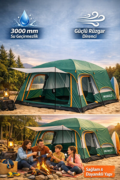 Munico Outdoor Çadır 2 Odalı, Kolay Kurulum Dayanıklı Yapısıyla Her Ortama Uy...