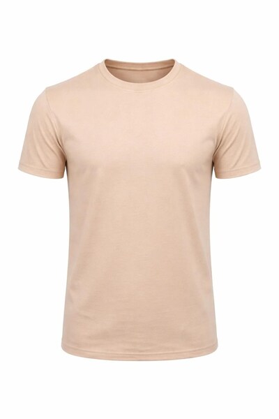 Plus Scorpion Tricou de bază pentru bărbați, 100% bumbac, Lycra, croială slim...