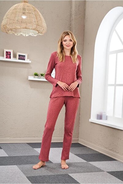 PJS 23553 Costum de pijama moale, cu mâneci lungi, cu croială confortabilă, p...