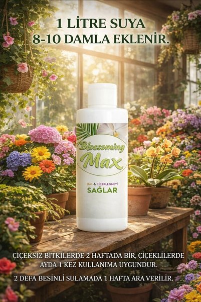 NEXVORİA Orkide Çiçek Besini & Salon Bitkileri İçin – Güçlü Dal Gelişimi, Uzu...