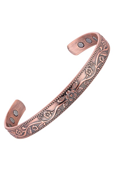 Generics Red Copper Magnetic Bracelet Arthritis Pain Relief Bracelets with He...