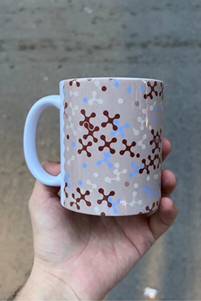 Namgo Kyk Nevresim Deseni Beyaz Porselen Kupa Bardak