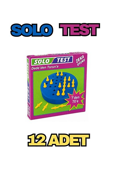 TOMBİ-X Solo Test Zeka ve Strateji Oyunu 12 Adet Eğitici Oyun