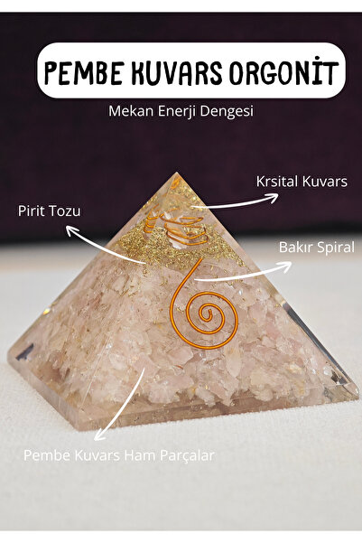 MARDİN ŞİFA EVİ Pembe Kuvars Orgonit