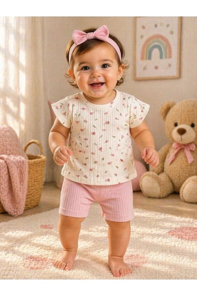 My Balloon Baby & Kids Flower Patterned Baby Set of 2