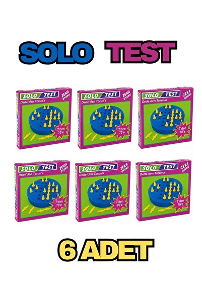 TOMBİ-X Solo Test Akıl ve Zeka Oyunu 6’lı Paket kutulu Strateji Oyunu