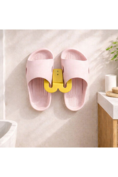 Basart Terlik Askılığı Duvara Yapışan Banyo Terlik Tutucu Delmeden Montaj Çok...