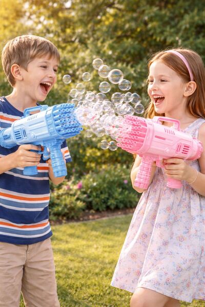 SIGMA TOY Sigfma Toy Αυτόματο Πιστόλι Μπαλονιών 25x13εκ. με 32 Τρύπες, Δοχείο...