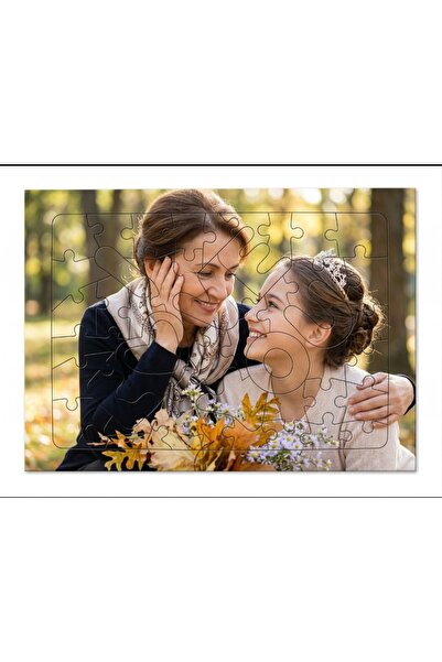 Tasarım Anneler Günü Hediye Kişiye Özel Fotoğraf Baskılı I Love You karton ya...