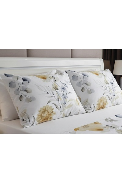 ARTUNHOME طقم غطاء وسادة بنقشة الزهور. قطعتان 50×70 سم. 100% قطن