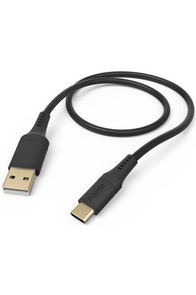 Hama Charging/Data Cable Flexible USB-A - USB-C 1.5m Black