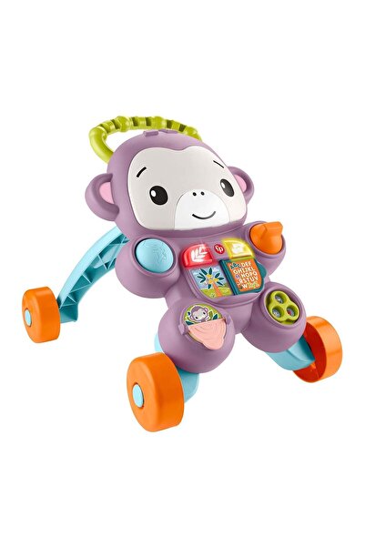 FISHER PRICE JGW94 Fisher-Price Benimle Öğren Mor Maymun Yürüteç
