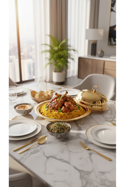 Generic Luxury Serving Tray for Rice and Meat with Elegant Lid for Perfect Ta...