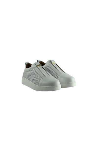 Kadın Günlük Sneaker Fermuarlı Rahat Taban Spor Ayakkabı Nefes Alabilen Şık Casual Ayakkabı