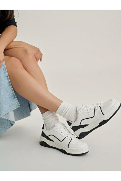 Encool Γυναικεία αθλητικά παπούτσια sneaker λευκά – Χοντρή σόλα, άνετα, για κ...