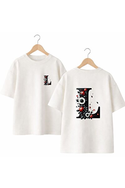 playwear Тениска с щампа на калинка и буква  "R " на гърба и гърдите, 100% па...