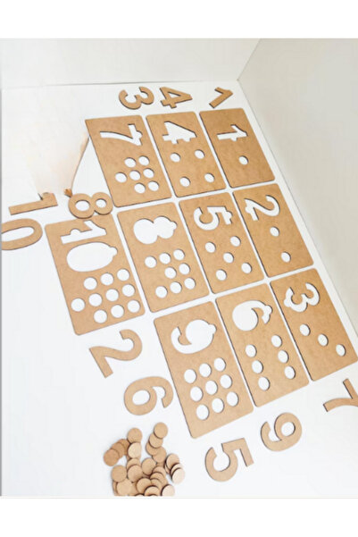 lupi Montessori Design Wooden Cards to Help Learn Number and Numerals