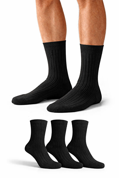 KaeLaurean Ανδρικές κάλτσες Earth Colors 3 τεμαχίων με ρίγες