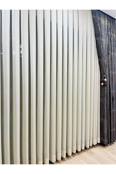 AleynaHome Κουρτίνα από τούλι - Μπεζ