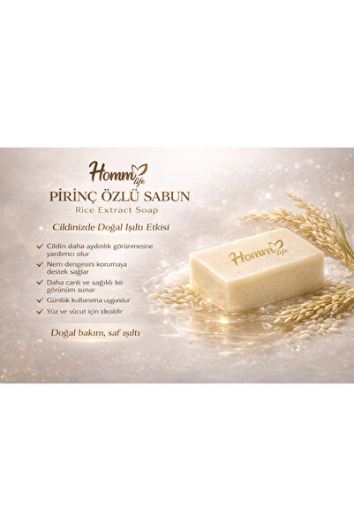 hommlife Pirinç Özlü Sabun